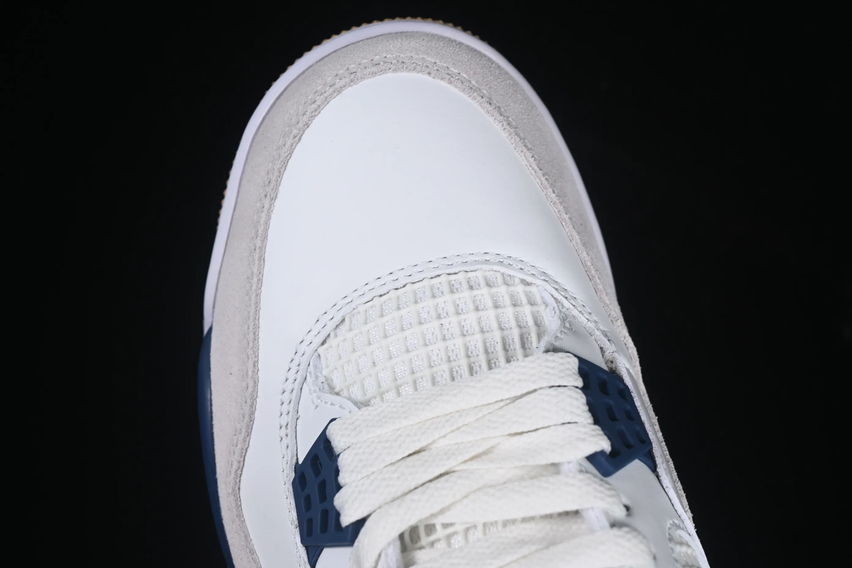 All categories Air Jordan Jordan series basketball shoes Air Jordan 4 Nk SB x Air Jordan 4 "Navy" AJ4 Joe 4 joint white and blue DR5415-100